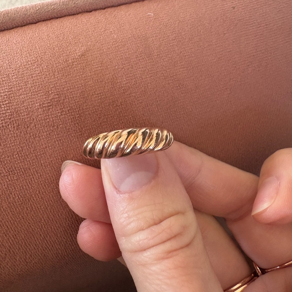 Celine Croissant Ring 14k Rose gold